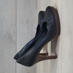 Gucci Black Platform Pump High Heels Y2K shoes 171372 sz 38.5C US 8.5
